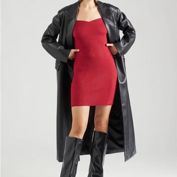 Abercrombie & Fitch - Red Long Sleeve Dress - New Without Tags - Size M TALL - Picture 4 of 7